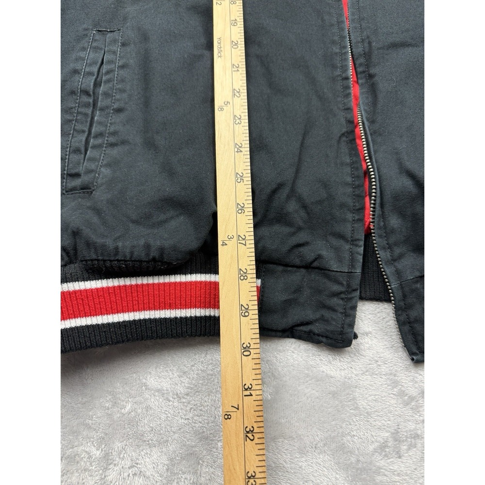 G-III Sports by Carl Banks NBA Chicago Bulls Finals Jacket XL Black White Red - Picture 9 of 9